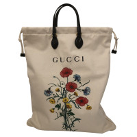 Gucci Handtasche aus Baumwolle in Creme