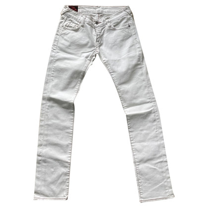 Evisu Jeans aus Baumwolle in Weiß