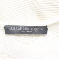 Alexander McQueen Robe en Jersey en Blanc