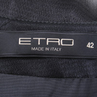 Etro Kleid in Schwarz mit Muster