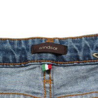 Windsor Jeans in Cotone in Blu