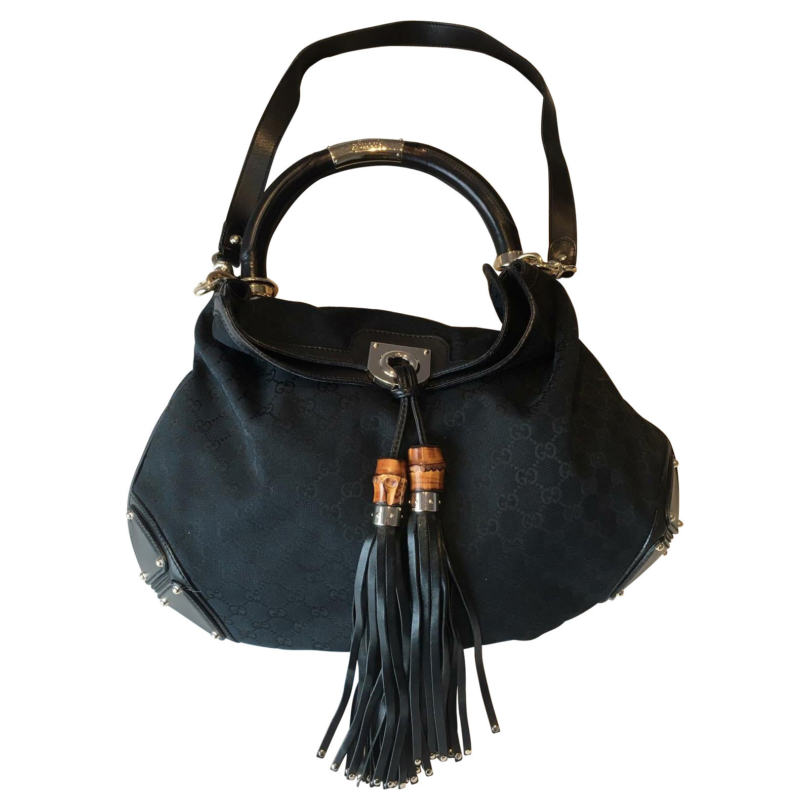 Gucci Babouska Shoulder Bag Cotton in Black - Second Hand Gucci Babouska  Shoulder Bag Cotton in Black buy used for 1000€ (4232972)