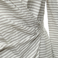 Max Mara Wrap blouse with striped pattern
