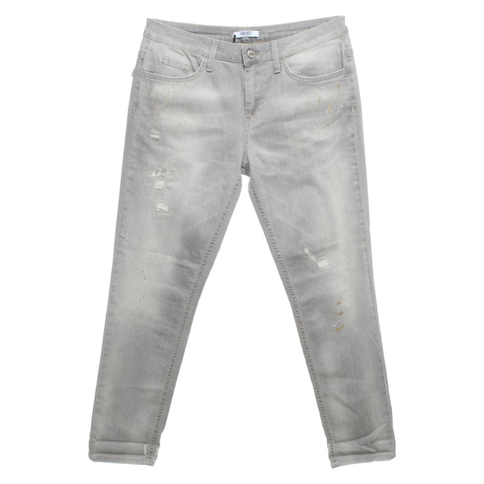 Liu Jo Jeans aus Baumwolle in Grau