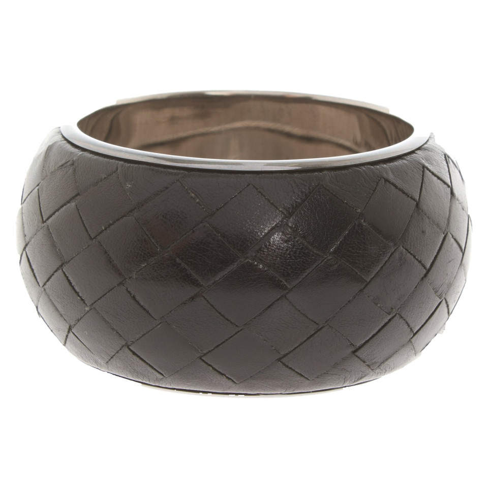 Bottega Veneta Bracelet/Wristband Leather in Black