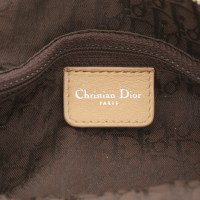 Christian Dior Handtas Leer in Beige