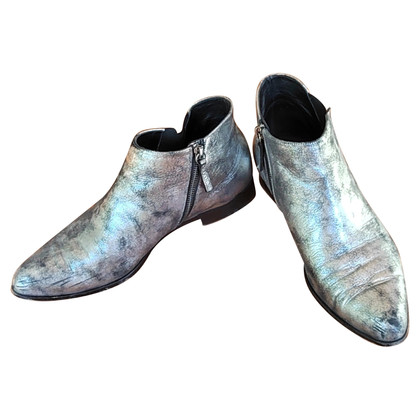 Giuseppe Zanotti Ankle boots Leather in Silvery