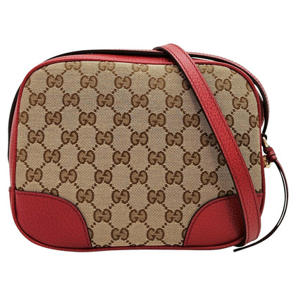 Gucci Bree GG canvas bag aus Canvas in Rot
