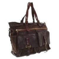 Campomaggi Leather / tweed tote