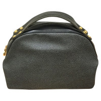 Borbonese Clutch Bag Leather in Grey