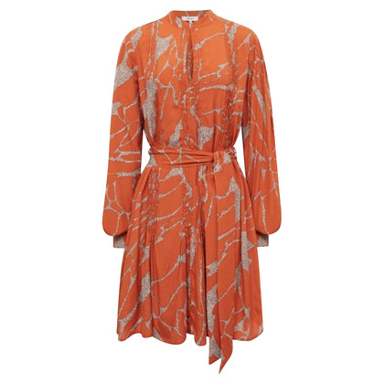 Reiss Dress Viscose in Orange