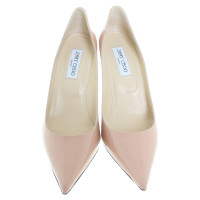 Jimmy Choo Nude patent leather pumps