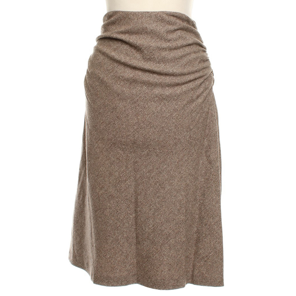 Gunex skirt in brown with pattern
