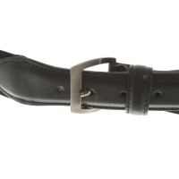 Giorgio Armani Leather Belt zwart
