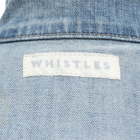 Whistles Jacket/Coat Cotton in Blue