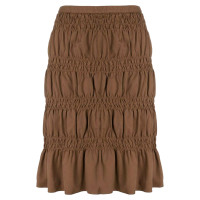 Romeo Gigli Skirt Cotton in Brown
