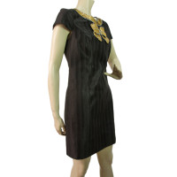 Tibi Verfraaid Gouden Boog Detail Shift Dress