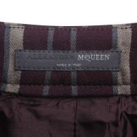 Alexander McQueen Pantalon avec motif rigide