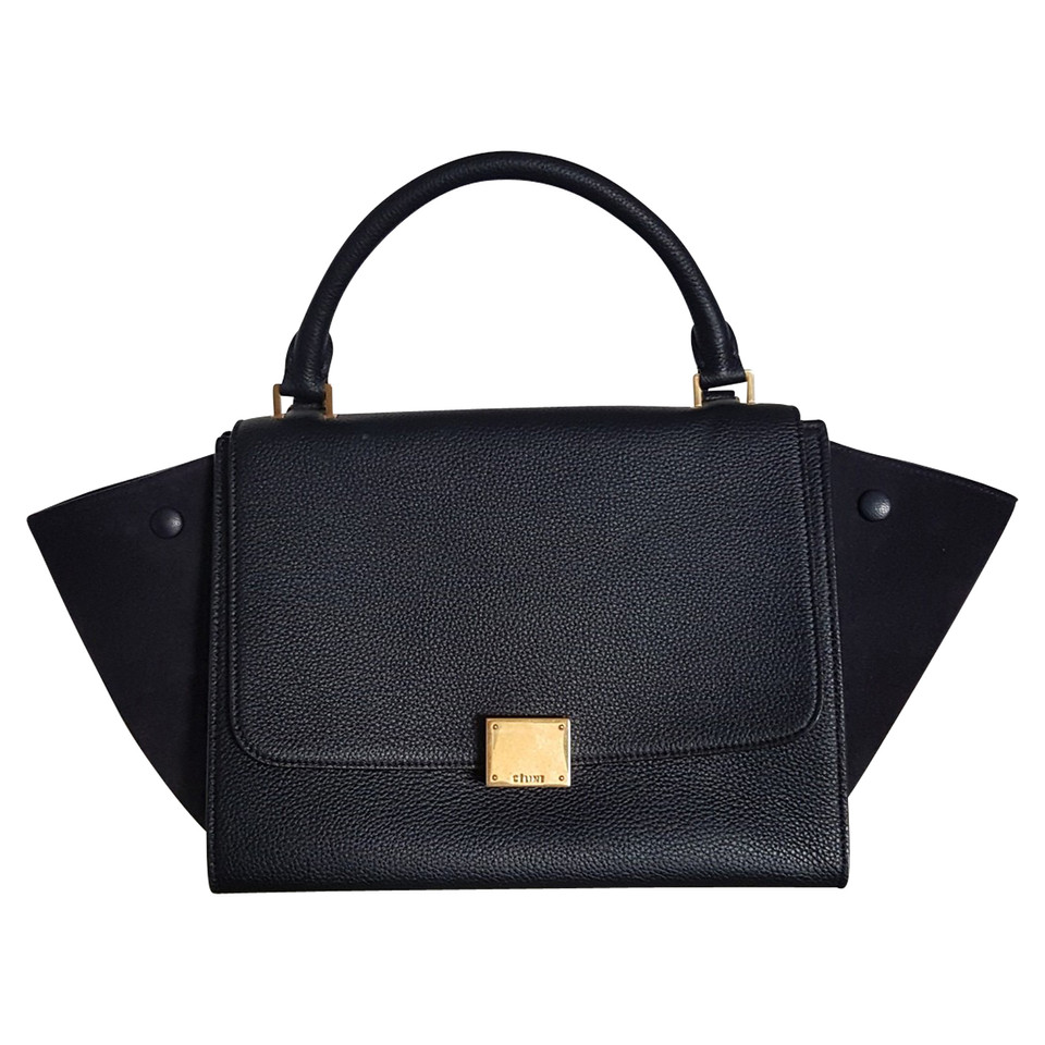Céline Trapeze Small Leather in Blue