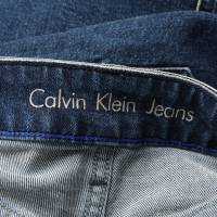 Calvin Klein Jupe en Coton en Bleu