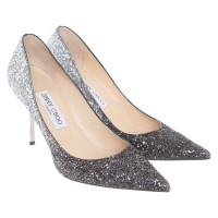 Jimmy Choo Pumps/Peeptoes in Silbern