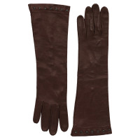 Bottega Veneta Handschuhe aus Leder in Braun