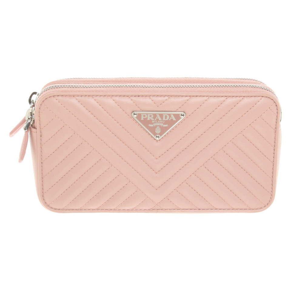 Prada Sac à bandoulière en Cuir en Rose/pink