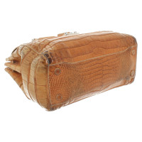 Jil Sander Handbag made of crocodile leather in beige