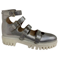 Alberto Guardiani Sandals Leather in Silvery