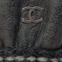 Chanel Lammfelljacke mit Strick-Applikationen