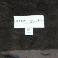 Karen Millen gonna di pelle in marrone