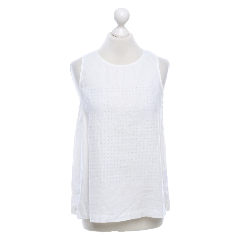 J. Crew Top en Lin en Blanc