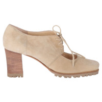 Sergio Rossi Lace-up shoes Suede in Beige