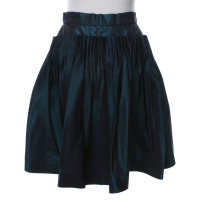 Chanel skirt made of silk in green