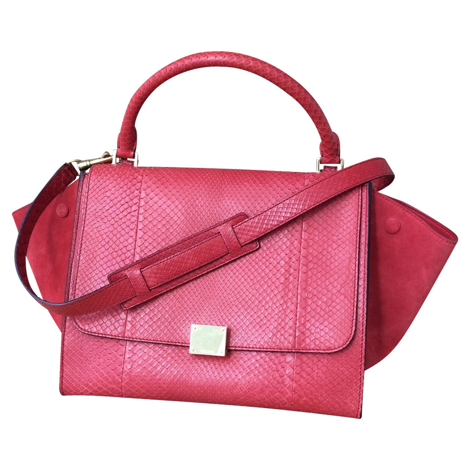 Céline Trapeze Medium in Rosso