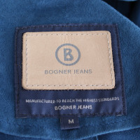 Bogner Giacca/Cappotto in Pelle scamosciata in Blu