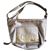 Chloé Handtasche aus Leder in Silbern