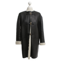 Louis Vuitton Lambskin coat in black