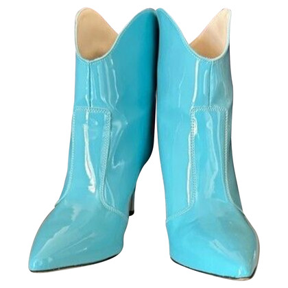 Roberto Botticelli Ankle boots Patent leather in Blue