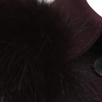 Burberry Prorsum Trench coat with fur trim