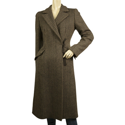 Prada Jacket/Coat Wool in Brown