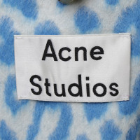 Acne Coat with leopard print