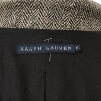 Ralph Lauren Linnen Blazer met visgraat patroon