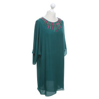 Issa Silk dress with gemstones
