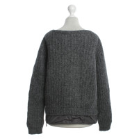 Moncler pull en tricot en gris