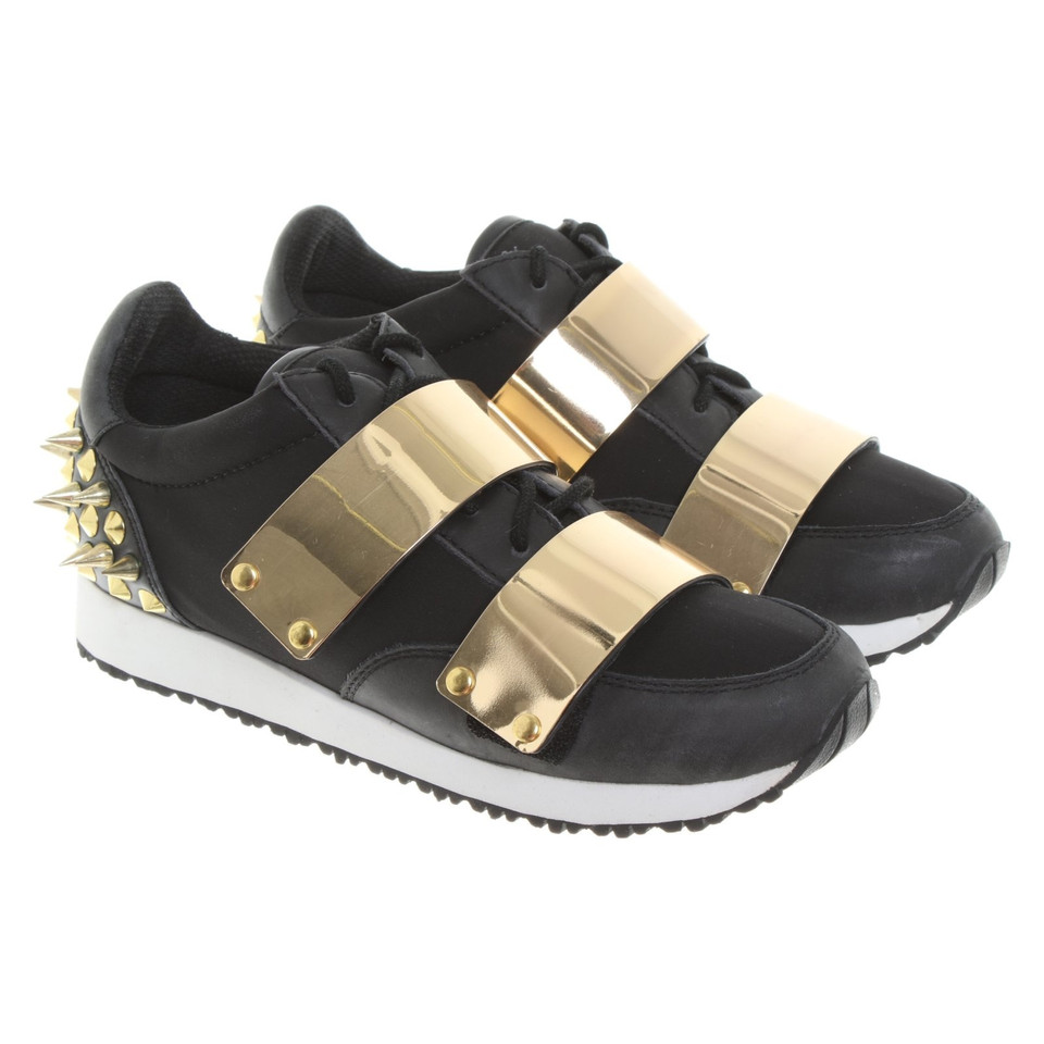 Jeffrey Campbell Sneakers in Schwarz/Gold
