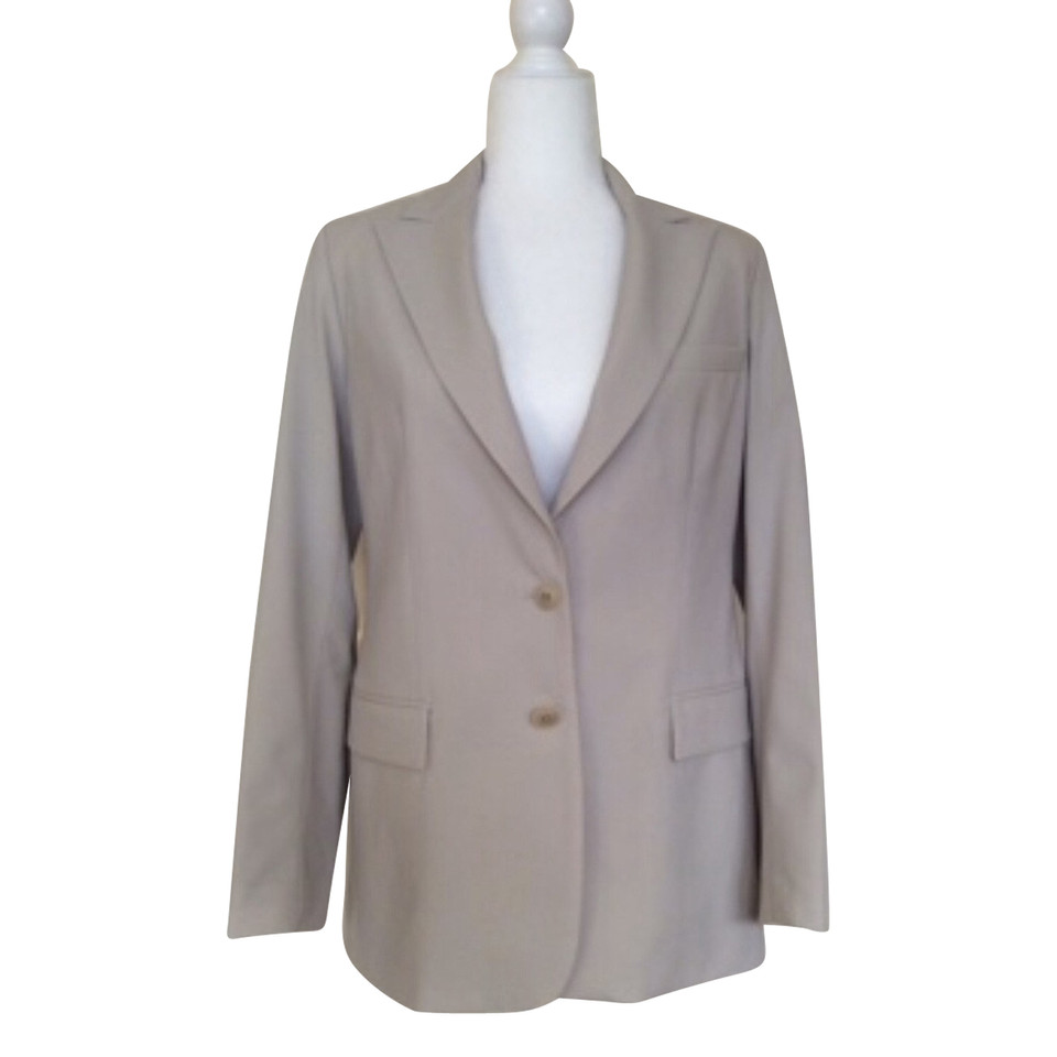 Donna Karan Jacket/Coat Wool in Grey