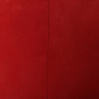 Balenciaga Robe de daim rouge
