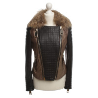 Hôtel Particulier Bikerjacke with fur collar