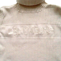 Dkny Roll collar sweater in white